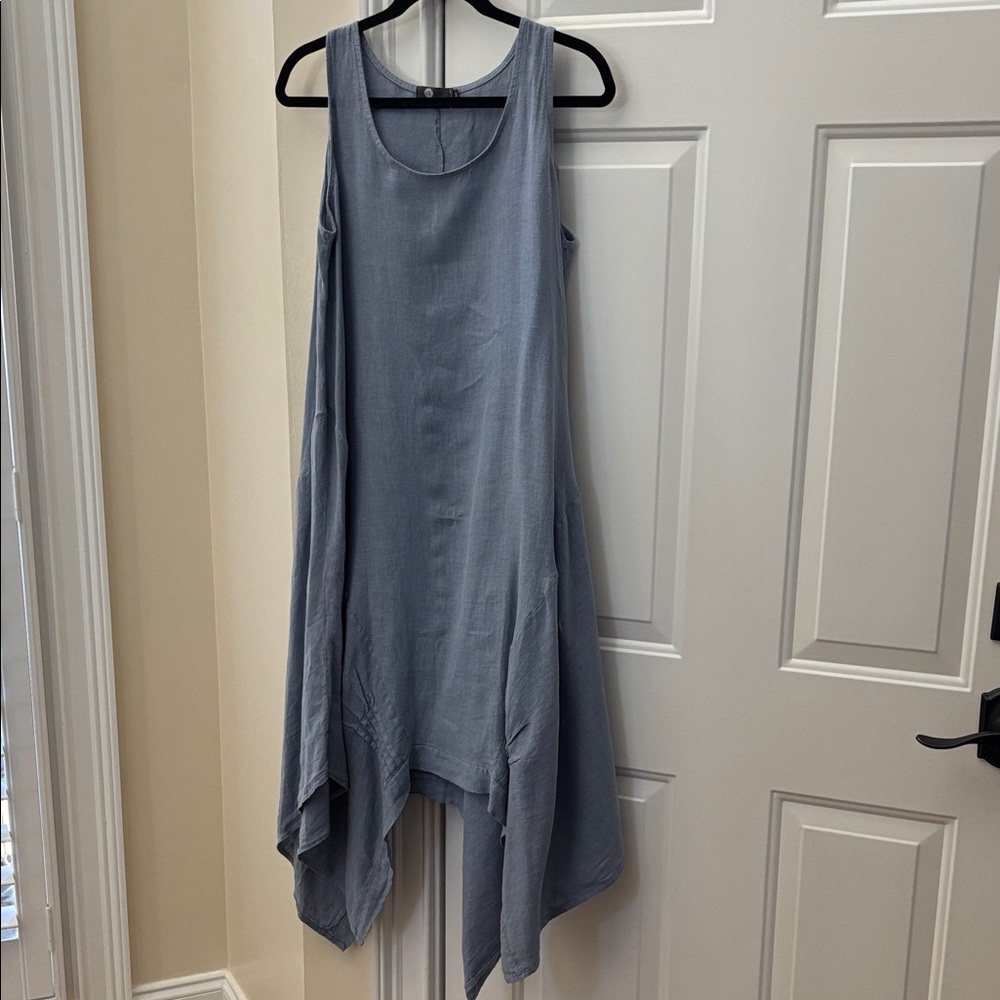 M Made in Italy Handkerchief Hem Dress